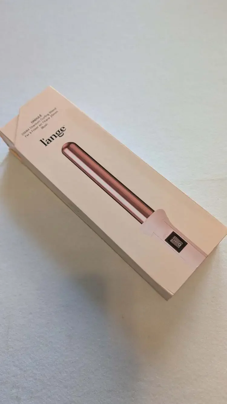 L'ange Ondulé 25mm Titanium Curling Wand in Blush New open box